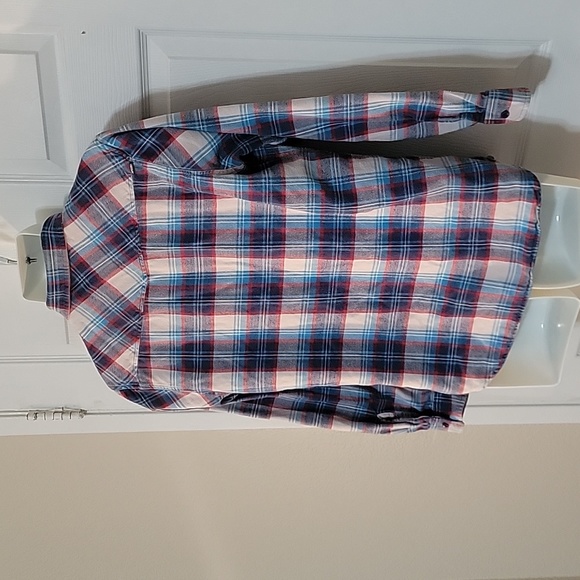 Rip Curl Flannel Shirt Men's Blue Plaid Button Up Surf.Size Large - Picture 7 of 7